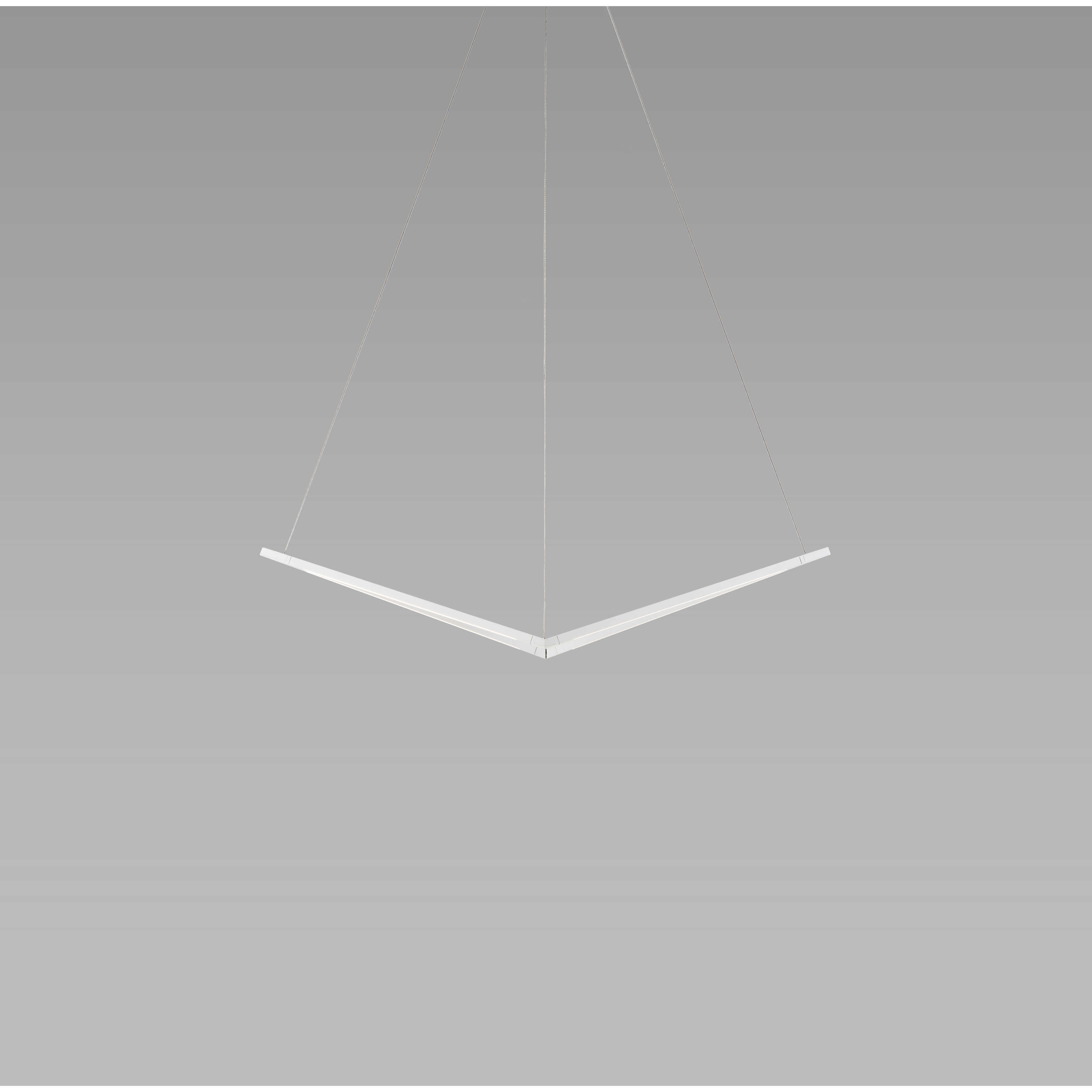 Z-Bar LED 18 inch Matte White Pendant Ceiling Light, Square